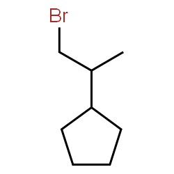 ChemSpider 2D Image | (1-Bromo-2-propanyl)cyclopentane | C8H15Br