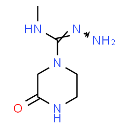 ChemSpider 2D Image | N-Methyl-3-oxo-1-piperazinecarbohydrazonamide | C6H13N5O
