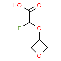 ChemSpider 2D Image | Fluoro(3-oxetanyloxy)acetic acid | C5H7FO4