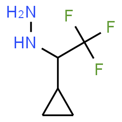 ChemSpider 2D Image | (1-Cyclopropyl-2,2,2-trifluoroethyl)hydrazine | C5H9F3N2