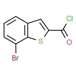 ChemSpider 2D Image | 7-Bromo-1-benzothiophene-2-carbonyl chloride | C9H4BrClOS