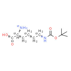 ChemSpider 2D Image | H-Lys(Boc)-OH-13C6,15N2 | C513C6H2215N2O4