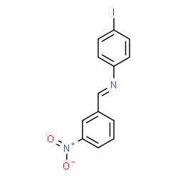 ChemSpider 2D Image | 4-Iodo-N-[(3-nitrophenyl)methylene]benzenamine | C13H9IN2O2