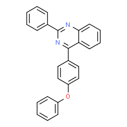 ChemSpider 2D Image | 4-(4-Phenoxyphenyl)-2-phenylquinazoline | C26H18N2O