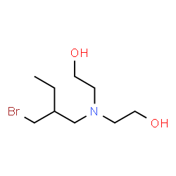 ChemSpider 2D Image | 2,2'-{[2-(Bromomethyl)butyl]imino}diethanol | C9H20BrNO2