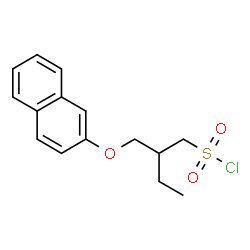 ChemSpider 2D Image | 2-[(2-Naphthyloxy)methyl]-1-butanesulfonyl chloride | C15H17ClO3S