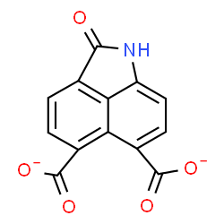 ChemSpider 2D Image | 2-Oxo-1,2-dihydrobenzo[cd]indole-5,6-dicarboxylate | C13H5NO5