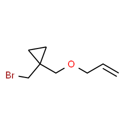 ChemSpider 2D Image | 1-[(Allyloxy)methyl]-1-(bromomethyl)cyclopropane | C8H13BrO