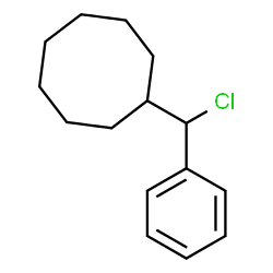 ChemSpider 2D Image | [Chloro(phenyl)methyl]cyclooctane | C15H21Cl