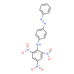 ChemSpider 2D Image | 2,4,6-Trinitro-N-(p-(phenylazo)phenyl)aniline | C18H12N6O6