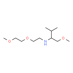 ChemSpider 2D Image | 1-Methoxy-N-[2-(2-methoxyethoxy)ethyl]-3-methyl-2-butanamine | C11H25NO3