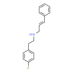 ChemSpider 2D Image | (2E)-N-[2-(4-Fluorophenyl)ethyl]-3-phenyl-2-propen-1-amine | C17H18FN