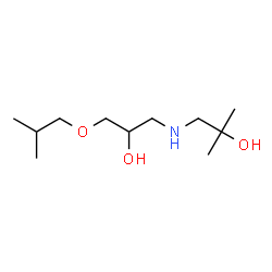 ChemSpider 2D Image | 1-[(2-Hydroxy-3-isobutoxypropyl)amino]-2-methyl-2-propanol | C11H25NO3