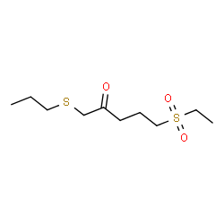 ChemSpider 2D Image | 5-(Ethylsulfonyl)-1-(propylsulfanyl)-2-pentanone | C10H20O3S2