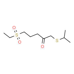 ChemSpider 2D Image | 5-(Ethylsulfonyl)-1-(isopropylsulfanyl)-2-pentanone | C10H20O3S2