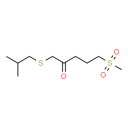 ChemSpider 2D Image | 1-(Isobutylsulfanyl)-5-(methylsulfonyl)-2-pentanone | C10H20O3S2