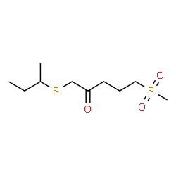 ChemSpider 2D Image | 1-(sec-Butylsulfanyl)-5-(methylsulfonyl)-2-pentanone | C10H20O3S2
