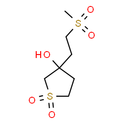 ChemSpider 2D Image | 3-[2-(Methylsulfonyl)ethyl]tetrahydro-3-thiopheneol 1,1-dioxide | C7H14O5S2