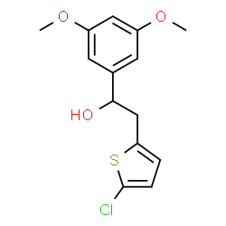 ChemSpider 2D Image | 2-(5-Chloro-2-thienyl)-1-(3,5-dimethoxyphenyl)ethanol | C14H15ClO3S