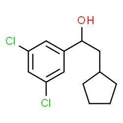 ChemSpider 2D Image | 2-Cyclopentyl-1-(3,5-dichlorophenyl)ethanol | C13H16Cl2O