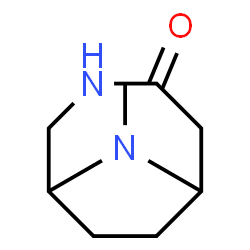 ChemSpider 2D Image | 9-Methyl-3,9-diazabicyclo[4.2.1]nonan-4-one | C8H14N2O