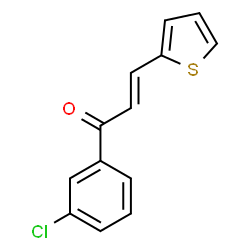 ChemSpider 2D Image | (2E)-1-(3-Chlorophenyl)-3-(2-thienyl)-2-propen-1-one | C13H9ClOS