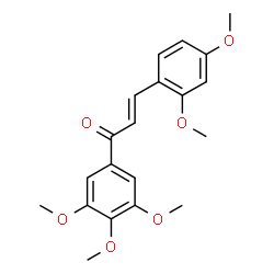 ChemSpider 2D Image | (2E)-3-(2,4-Dimethoxyphenyl)-1-(3,4,5-trimethoxyphenyl)-2-propen-1-one | C20H22O6