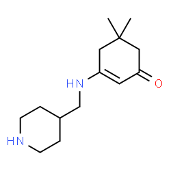 ChemSpider 2D Image | 2-Cyclohexenone, 5,5-dimethyl-3-(4-piperidyl)methylamino- | C14H24N2O