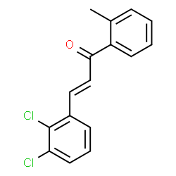 ChemSpider 2D Image | (2E)-3-(2,3-Dichlorophenyl)-1-(2-methylphenyl)-2-propen-1-one | C16H12Cl2O