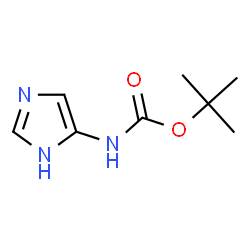 ChemSpider 2D Image | tert-butyl 1H-imidazol-4-ylcarbamate | C8H13N3O2