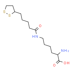 ChemSpider 2D Image | N~6~-[5-(1,2-Dithiolan-3-yl)pentanoyl]lysine | C14H26N2O3S2