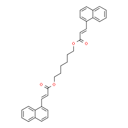 ChemSpider 2D Image | 1,6-Hexanediyl (2E,2'E)bis[3-(1-naphthyl)acrylate] | C32H30O4