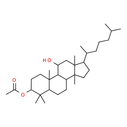 ChemSpider 2D Image | 11-Hydroxylanostan-3-yl acetate | C32H56O3