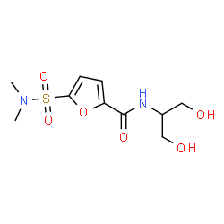 ChemSpider 2D Image | N-(1,3-Dihydroxy-2-propanyl)-5-(dimethylsulfamoyl)-2-furamide | C10H16N2O6S