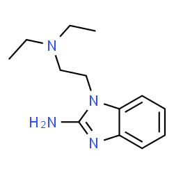 ChemSpider 2D Image | 1-[2-(Diethylamino)ethyl]-1H-benzimidazol-2-amine | C13H20N4