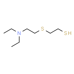 ChemSpider 2D Image | 2-([2-(Diethylamino)ethyl]sulfanyl)ethanethiol | C8H19NS2