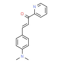 ChemSpider 2D Image | (2E)-3-[4-(Dimethylamino)phenyl]-1-(2-pyridinyl)-2-propen-1-one | C16H16N2O
