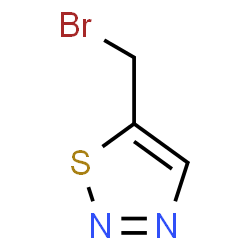 ChemSpider 2D Image | 5-(Bromomethyl)-1,2,3-thiadiazole | C3H3BrN2S
