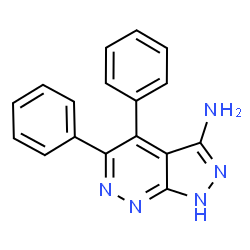 ChemSpider 2D Image | 4,5-Diphenyl-1H-pyrazolo[3,4-c]pyridazin-3-amine | C17H13N5