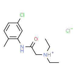 ChemSpider 2D Image | 2-[(5-Chloro-2-methylphenyl)amino]-N,N-diethyl-2-oxoethanaminium chloride | C13H20Cl2N2O
