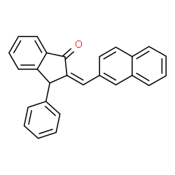 ChemSpider 2D Image | (2Z)-2-(2-Naphthylmethylene)-3-phenyl-1-indanone | C26H18O