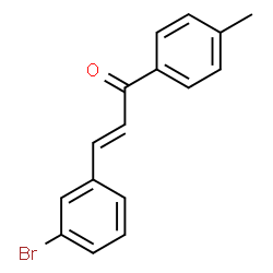 ChemSpider 2D Image | (2E)-3-(3-Bromophenyl)-1-(4-methylphenyl)-2-propen-1-one | C16H13BrO