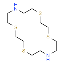 ChemSpider 2D Image | 1,4,10,13-TETRATHIA-7,16-DIAZACYCLOOCTADECANE | C12H26N2S4