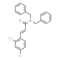 ChemSpider 2D Image | (2E)-N,N-Dibenzyl-3-(2,4-dichlorophenyl)acrylamide | C23H19Cl2NO