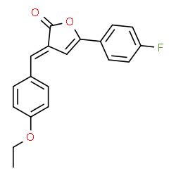 ChemSpider 2D Image | (3E)-3-(4-Ethoxybenzylidene)-5-(4-fluorophenyl)-2(3H)-furanone | C19H15FO3