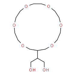 ChemSpider 2D Image | 2-(1,4,7,10,13,16-Hexaoxacyclononadecan-18-yl)-1,3-propanediol | C16H32O8