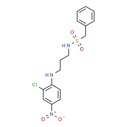 ChemSpider 2D Image | N-[3-(2-Chloro-4-nitroanilino)propyl](phenyl)methanesulfonamide | C16H18ClN3O4S