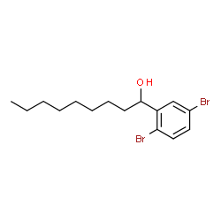 ChemSpider 2D Image | 1-(2,5-Dibromophenyl)-1-nonanol | C15H22Br2O