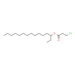 ChemSpider 2D Image | 3-Pentadecanyl 3-chloropropanoate | C18H35ClO2