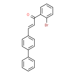 ChemSpider 2D Image | (2E)-3-(4-Biphenylyl)-1-(2-bromophenyl)-2-propen-1-one | C21H15BrO